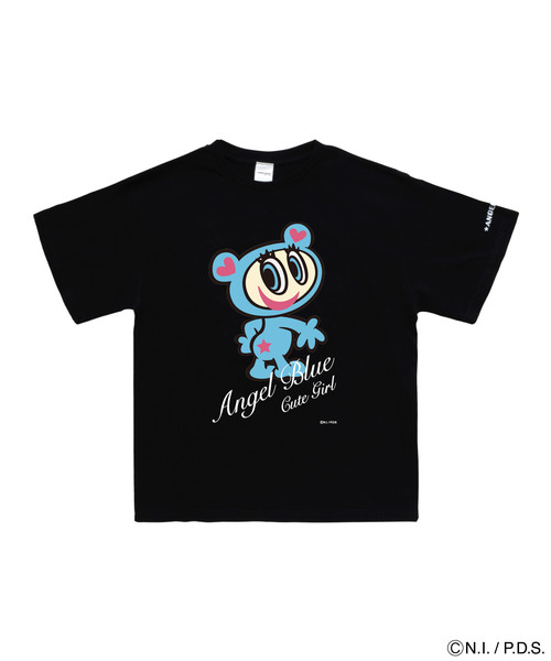 ANGEL BLUE(エンジェルブルー)の「エンジェルブルー Tシャツ ハローポーズ(Tシャツ/カットソー・レディース・ホワイト系/ブラック系/ブルー系・S/XS/L/M)」の8枚目の写真