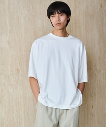 ドルマンスリーブ クルーネック 半袖Tシャツ -UVカット・接触冷感・遮熱-