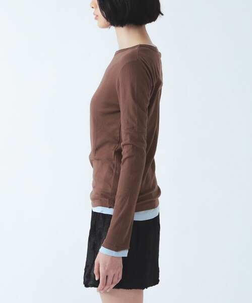 Ray BEAMS(レイビームス)の「【別注】MILLER / 2パック Tシャツ(Tシャツ/カットソー・レディース・ホワイト/ダークブラウン・ONE SIZE)」の13枚目の写真