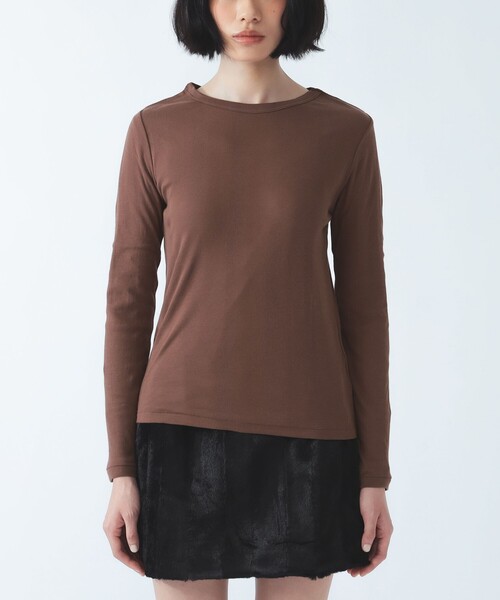 Ray BEAMS(レイビームス)の「【別注】MILLER / 2パック Tシャツ(Tシャツ/カットソー・レディース・ホワイト/ダークブラウン・ONE SIZE)」の17枚目の写真