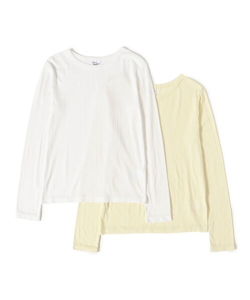 Ray BEAMS(レイビームス)の「【別注】MILLER / 2パック Tシャツ(Tシャツ/カットソー・レディース・ホワイト/ダークブラウン・ONE SIZE)」の19枚目の写真