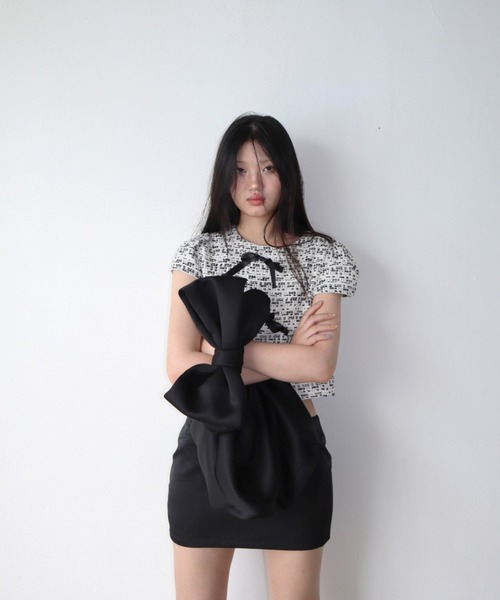 CladdA(クラタ)の「BOW RIBBON BAG(ハンドバッグ・レディース・ブラック・FREE)」の4枚目の写真