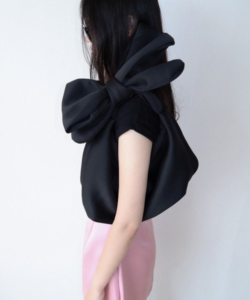 CladdA(クラタ)の「BOW RIBBON BAG(ハンドバッグ・レディース・ブラック・FREE)」の8枚目の写真