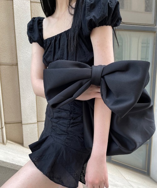 CladdA(クラタ)の「BOW RIBBON BAG(ハンドバッグ・レディース・ブラック・FREE)」の12枚目の写真