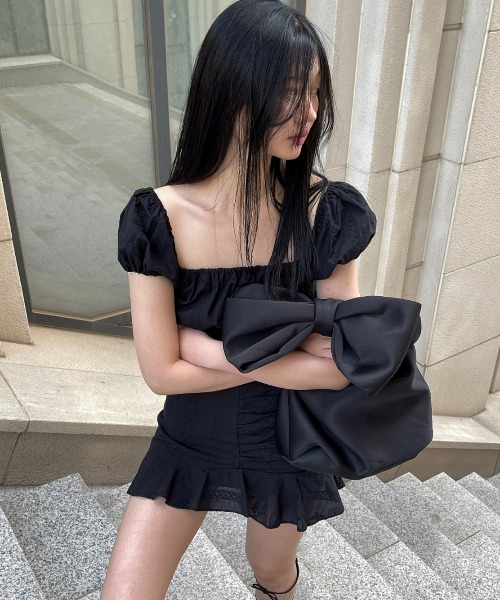 CladdA(クラタ)の「BOW RIBBON BAG(ハンドバッグ・レディース・ブラック・FREE)」の13枚目の写真
