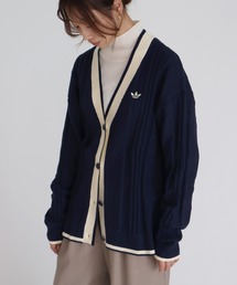 DRESSLAVE（ドレスレイブ）の「【adidas Originals/アディダスオリジナルス】CABLE KNIT CARDIGAN(ケーブルニットカーディガン KS4968 KT1859)（カーディガン/ボレロ）」