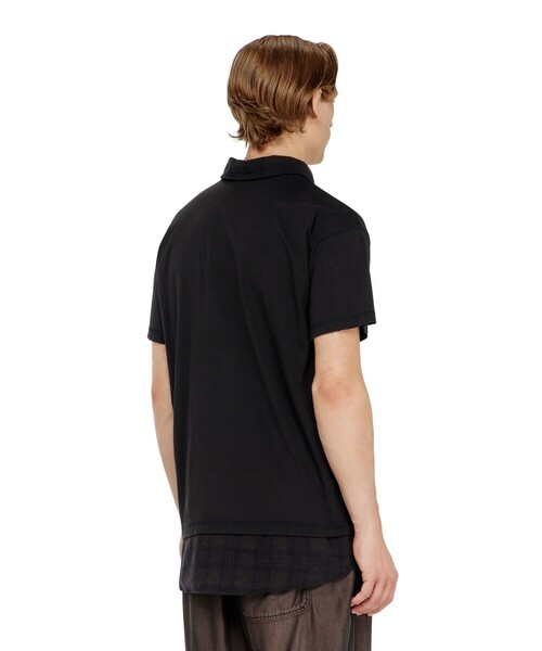 DIESEL（ディーゼル）の「メンズ ポロシャツ T-ANSEL（ポロシャツ・メンズ・ブラック系その他・LARGE/MEDIUM/X-SMALL/X-LARGE）」の2枚目の写真