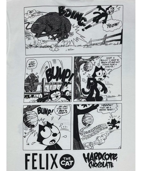 ハードコアチョコレート(ハードコアチョコレート)の「FELIX THE CAT(COMICバニラホワイト)(Tシャツ/カットソー・メンズ・オフホワイト・XX-LARGE/X-LARGE/LARGE)」の15枚目の写真