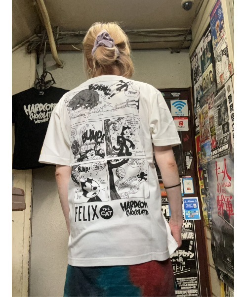 ハードコアチョコレート(ハードコアチョコレート)の「FELIX THE CAT(COMICバニラホワイト)(Tシャツ/カットソー・メンズ・オフホワイト・XX-LARGE/X-LARGE/LARGE)」の10枚目の写真