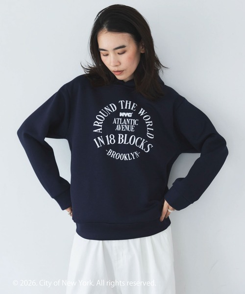 GOOD ROCK SPEED(グッドロックスピード)の「【GOOD ROCK SPEED】NYC Hoodie(パーカー・レディース・ネイビー・M)」の1枚目の写真