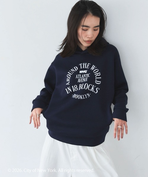 GOOD ROCK SPEED(グッドロックスピード)の「【GOOD ROCK SPEED】NYC Hoodie(パーカー・レディース・ネイビー・M)」の13枚目の写真