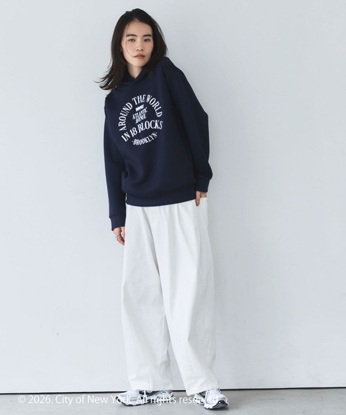 GOOD ROCK SPEED(グッドロックスピード)の「【GOOD ROCK SPEED】NYC Hoodie(パーカー・レディース・ネイビー・M)」の2枚目の写真