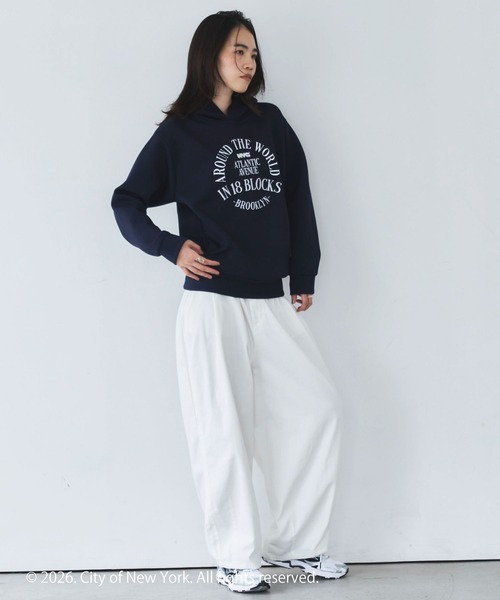 GOOD ROCK SPEED(グッドロックスピード)の「【GOOD ROCK SPEED】NYC Hoodie(パーカー・レディース・ネイビー・M)」の3枚目の写真