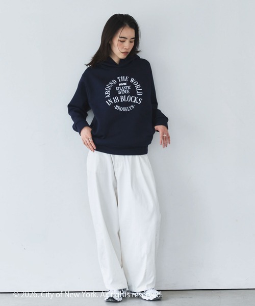 GOOD ROCK SPEED(グッドロックスピード)の「【GOOD ROCK SPEED】NYC Hoodie(パーカー・レディース・ネイビー・M)」の6枚目の写真