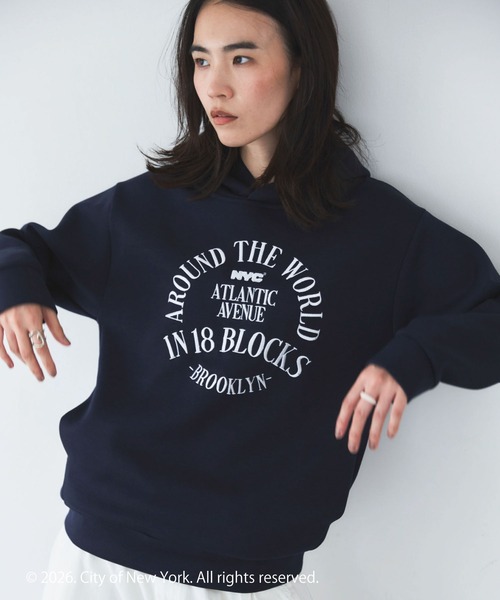GOOD ROCK SPEED(グッドロックスピード)の「【GOOD ROCK SPEED】NYC Hoodie(パーカー・レディース・ネイビー・M)」の22枚目の写真