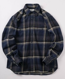 【71】ヘビー フランネル チェック シャツ/ネルシャツ/アメカジ/ユニセックス/レディース/メンズ