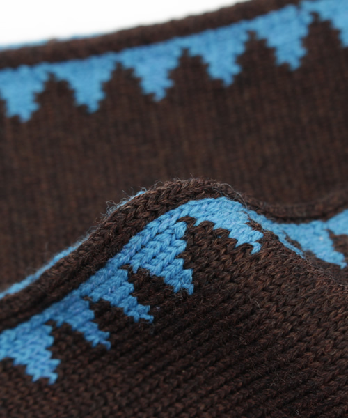 Monro（モンロ）の「ALL CITY SOCKS TRIBAL | トライバル ブラウン-メンズ/ソックス/Monro/モンロ（ソックス/靴下・メンズ・ダークブラウン・MENS）」の4枚目の写真