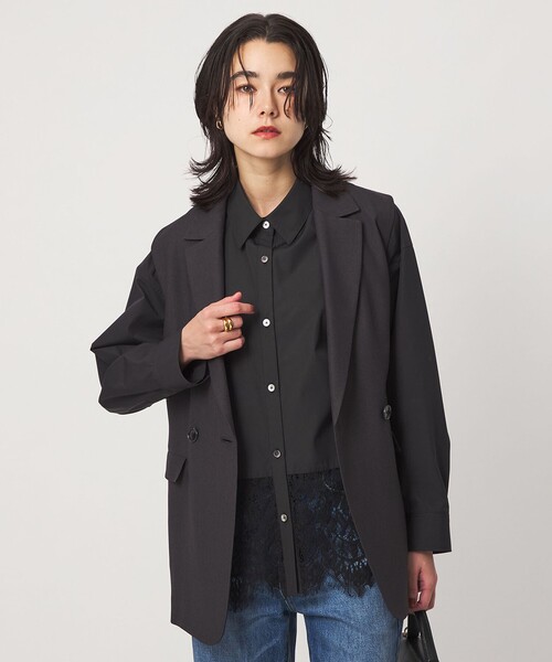 green label relaxing(グリーンレーベルリラクシング)の「レース ドッキング シャツ(シャツ/ブラウス・レディース・ホワイト/ブラック/ダークブラウン/ライトブルー・FREE)」の17枚目の写真