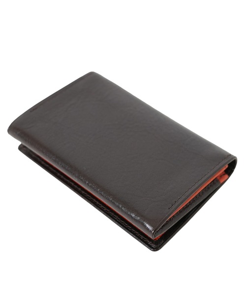 TAKEO KIKUCHI（タケオキクチ）の「【TAKEO KIKUCHI /タケオ キクチ】アルド カードケース 名刺入れ（名刺入れ・メンズ・オレンジ/ブラック/チョコ・FREE）」の7枚目の写真