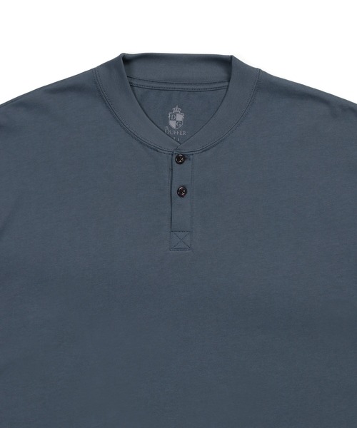 The DUFFER of ST.GEORGE(ザダファーオブセントジョージ)の「SILKY TOUCH SHIELD NECK L/S HENLEY TEE:シリコンバイオ加工 シールドネック ヘンリーロンT / 襟裏汚れ防止 / シルキータッチ / スムース天竺(Tシャツ/カットソー・メンズ・グレー/ホワイト/ブルーグレー/ブラック・X-LARGE/SMALL/MEDIUM/LARGE)」の22枚目の写真