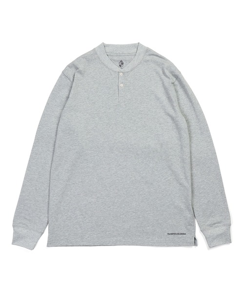 The DUFFER of ST.GEORGE(ザダファーオブセントジョージ)の「SILKY TOUCH SHIELD NECK L/S HENLEY TEE:シリコンバイオ加工 シールドネック ヘンリーロンT / 襟裏汚れ防止 / シルキータッチ / スムース天竺(Tシャツ/カットソー・メンズ・グレー/ホワイト/ブルーグレー/ブラック・X-LARGE/SMALL/MEDIUM/LARGE)」の17枚目の写真
