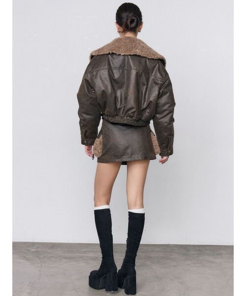 EMODA(エモダ)の「FAUXファーポケットラップスカート(スカート・レディース・グレー/ブラウン/ブラック・MEDIUM/SMALL)」の20枚目の写真