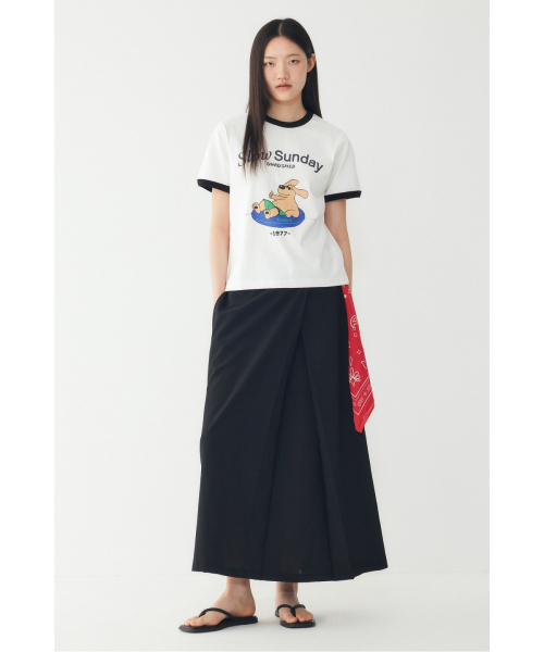 STUDIO TOMBOY（スタジオトムボーイ）の「配色カラーキャラクタープリントクロップTシャツ _オフホワイト_9106322207（Tシャツ/カットソー・レディース・オフホワイト・OS）」の3枚目の写真