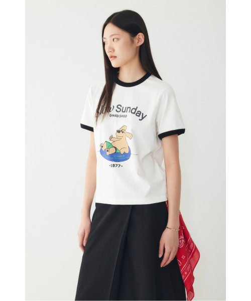 STUDIO TOMBOY（スタジオトムボーイ）の「配色カラーキャラクタープリントクロップTシャツ _オフホワイト_9106322207（Tシャツ/カットソー・レディース・オフホワイト・OS）」の7枚目の写真