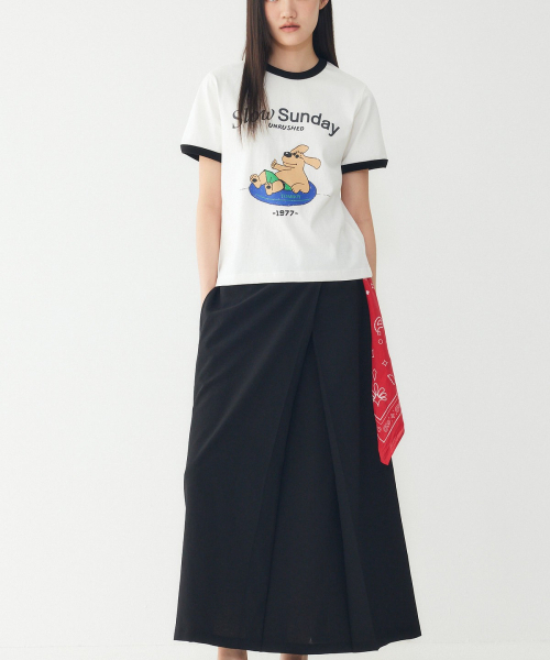 STUDIO TOMBOY（スタジオトムボーイ）の「配色カラーキャラクタープリントクロップTシャツ _オフホワイト_9106322207（Tシャツ/カットソー・レディース・オフホワイト・OS）」の11枚目の写真
