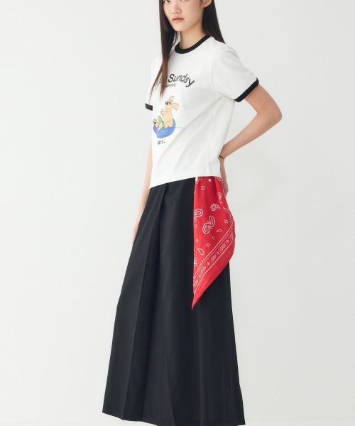 STUDIO TOMBOY（スタジオトムボーイ）の「配色カラーキャラクタープリントクロップTシャツ _オフホワイト_9106322207（Tシャツ/カットソー・レディース・オフホワイト・OS）」の12枚目の写真
