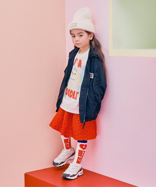 p.premier(ピードットプルミエ)の「レトロぬいフォトプリントロンT(Tシャツ/カットソー・キッズ・マスタード/オフホワイト/レッド/グレー・130/140/90/80/120/100/110)」の16枚目の写真
