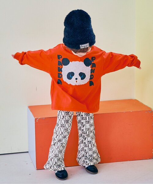 p.premier(ピードットプルミエ)の「レトロぬいフォトプリントロンT(Tシャツ/カットソー・キッズ・マスタード/オフホワイト/レッド/グレー・130/140/90/80/120/100/110)」の22枚目の写真