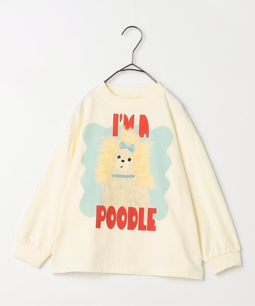 p.premier(ピードットプルミエ)の「レトロぬいフォトプリントロンT(Tシャツ/カットソー・キッズ・マスタード/オフホワイト/レッド/グレー・130/140/90/80/120/100/110)」の13枚目の写真