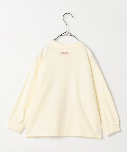 p.premier(ピードットプルミエ)の「レトロぬいフォトプリントロンT(Tシャツ/カットソー・キッズ・マスタード/オフホワイト/レッド/グレー・130/140/90/80/120/100/110)」の14枚目の写真