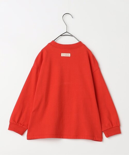 p.premier(ピードットプルミエ)の「レトロぬいフォトプリントロンT(Tシャツ/カットソー・キッズ・マスタード/オフホワイト/レッド/グレー・130/140/90/80/120/100/110)」の20枚目の写真
