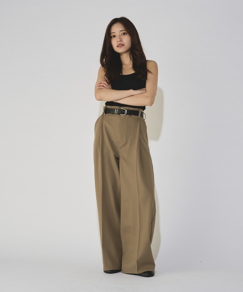 Lui's(ルイス)の「【WEB限定】 ルーズワイドストレートパンツ(スラックス・メンズ・ブラック/カーキ・S/M)」の15枚目の写真