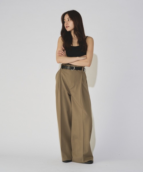 Lui's(ルイス)の「【WEB限定】 ルーズワイドストレートパンツ(スラックス・メンズ・ブラック/カーキ・S/M)」の16枚目の写真