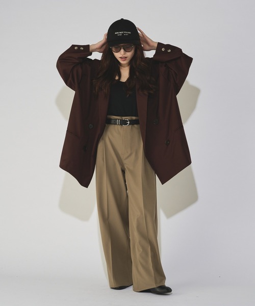 Lui's(ルイス)の「【WEB限定】 ルーズワイドストレートパンツ(スラックス・メンズ・ブラック/カーキ・S/M)」の17枚目の写真