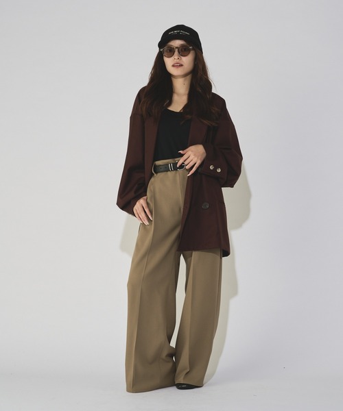 Lui's(ルイス)の「【WEB限定】 ルーズワイドストレートパンツ(スラックス・メンズ・ブラック/カーキ・S/M)」の18枚目の写真