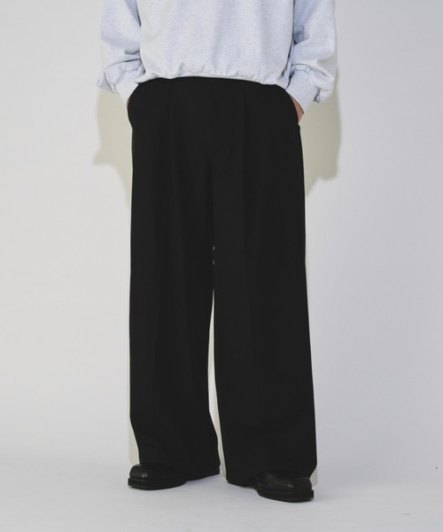 Lui's(ルイス)の「【WEB限定】 ルーズワイドストレートパンツ(スラックス・メンズ・ブラック/カーキ・S/M)」の22枚目の写真