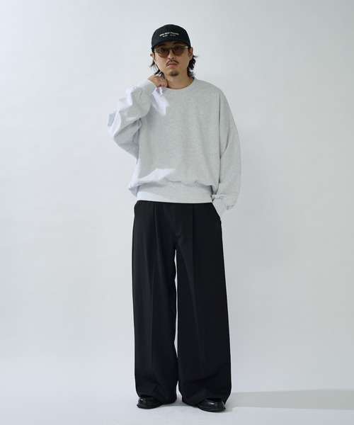 Lui's(ルイス)の「【WEB限定】 ルーズワイドストレートパンツ(スラックス・メンズ・ブラック/カーキ・S/M)」の7枚目の写真