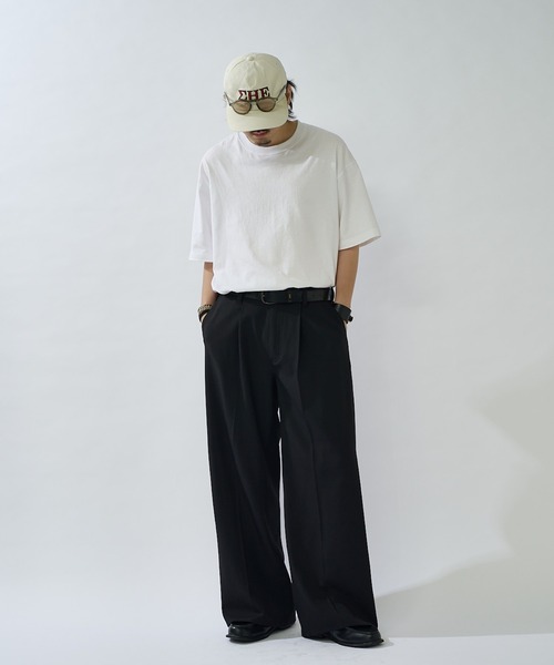 Lui's(ルイス)の「【WEB限定】 ルーズワイドストレートパンツ(スラックス・メンズ・ブラック/カーキ・S/M)」の10枚目の写真