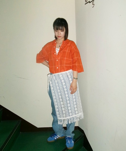 Johnbull（ジョンブル）の「インドレーススカート（スカート・レディース・ホワイト/モカ・FREE）」の8枚目の写真