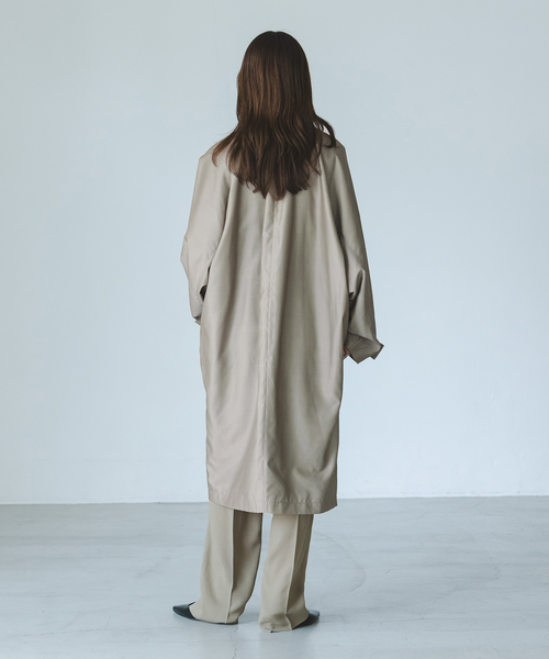 Noble(ノーブル)の「ELENI/エルニ シルクナイロンタフタドルマンコート(その他アウター・レディース・ベージュ・FREE)」の18枚目の写真