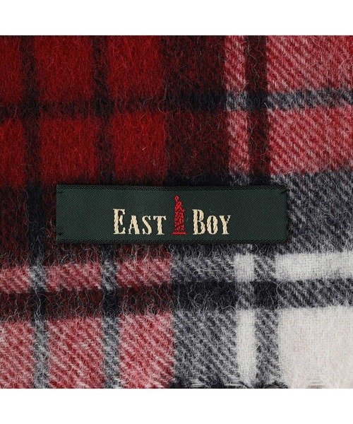 EASTBOY（イーストボーイ）の「マフラー チェック 制服 スクールマフラー 中学生 高校生（マフラー・キッズ・レッド系/ライトグレー系・FREE）」の5枚目の写真