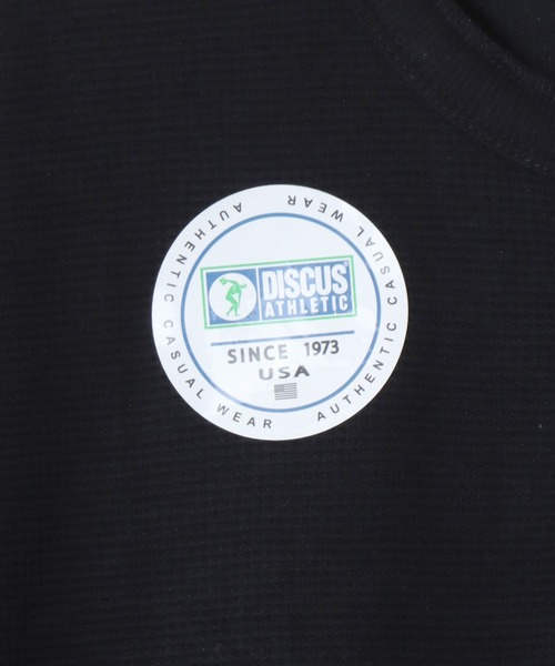 DISCUS(ディスカス)の「DISCUS/ディスカス ワッフル/サーマル 無地 ヘンリーネック 長袖Tシャツ/ロンT/レディース メンズ(Tシャツ/カットソー・メンズ・ホワイト/ダークグリーン/ネイビー/ブラック・XL/L/M)」の5枚目の写真