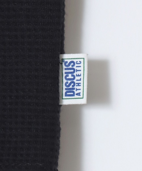 DISCUS(ディスカス)の「DISCUS/ディスカス ワッフル/サーマル 無地 ヘンリーネック 長袖Tシャツ/ロンT/レディース メンズ(Tシャツ/カットソー・メンズ・ホワイト/ダークグリーン/ネイビー/ブラック・XL/L/M)」の9枚目の写真