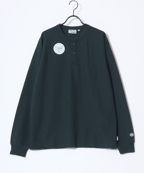 DISCUS(ディスカス)の「DISCUS/ディスカス ワッフル/サーマル 無地 ヘンリーネック 長袖Tシャツ/ロンT/レディース メンズ(Tシャツ/カットソー・メンズ・ホワイト/ダークグリーン/ネイビー/ブラック・XL/L/M)」の19枚目の写真