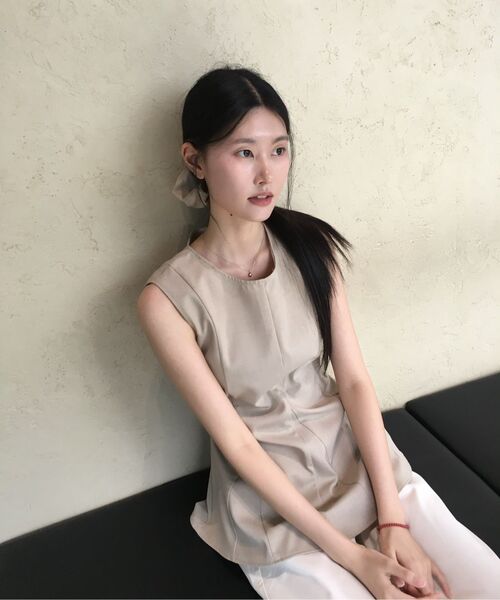 MUSINSA STANDARD WOMAN（ムシンサスタンダードウーマン）の「ウィメンズ無地CPカーブドチノパンツ[アイボリー]（その他パンツ・レディース・その他・30/29/24/26/27/28/25）」の15枚目の写真