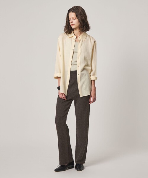 Steven Alan(スティーブンアラン)の「<Steven Alan>シュリンクレース パンツ(その他パンツ・レディース・ブラック/ダークブラウン/オフホワイト・FREE)」の4枚目の写真